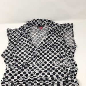 🌟 M Vince Camuto Womens Polka Dot Tank Blouse